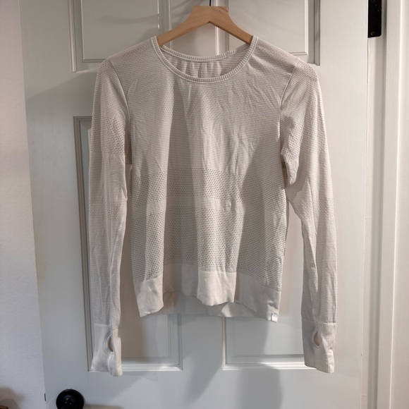 Lululemon Breeze by Long Sleeve Shirt White - Picture 2 of 5